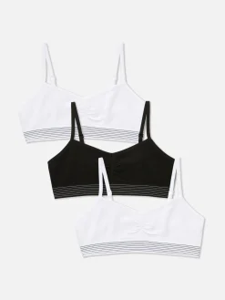 Pack De 3 Tops Cortos Con Tirantes