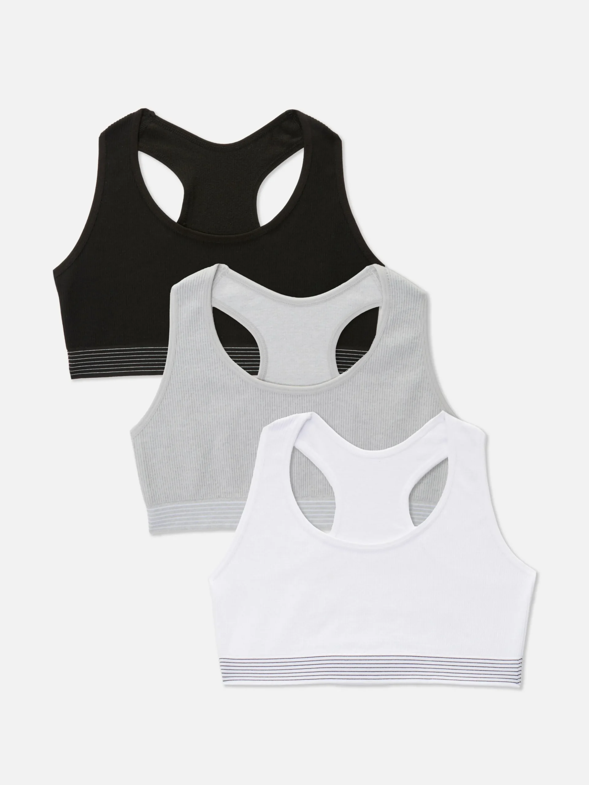 Pack De 3 Tops Sin Costuras Con Espalda De Nadadora