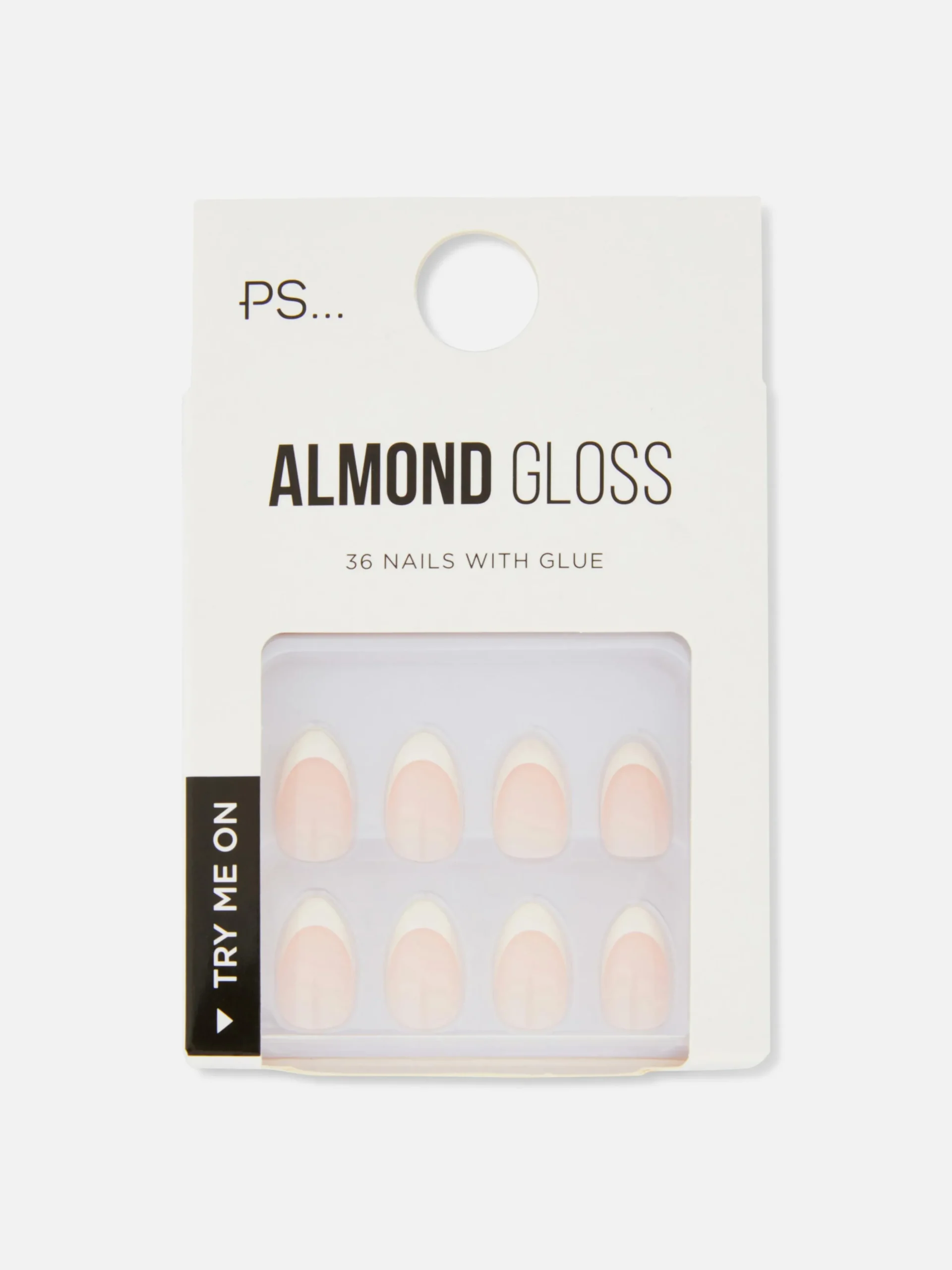 Pack De 36 Uñas Postizas Francesas Brillantes De PS...