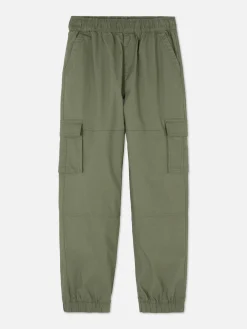 Pantalón Cargo Con Bajos Ajustados