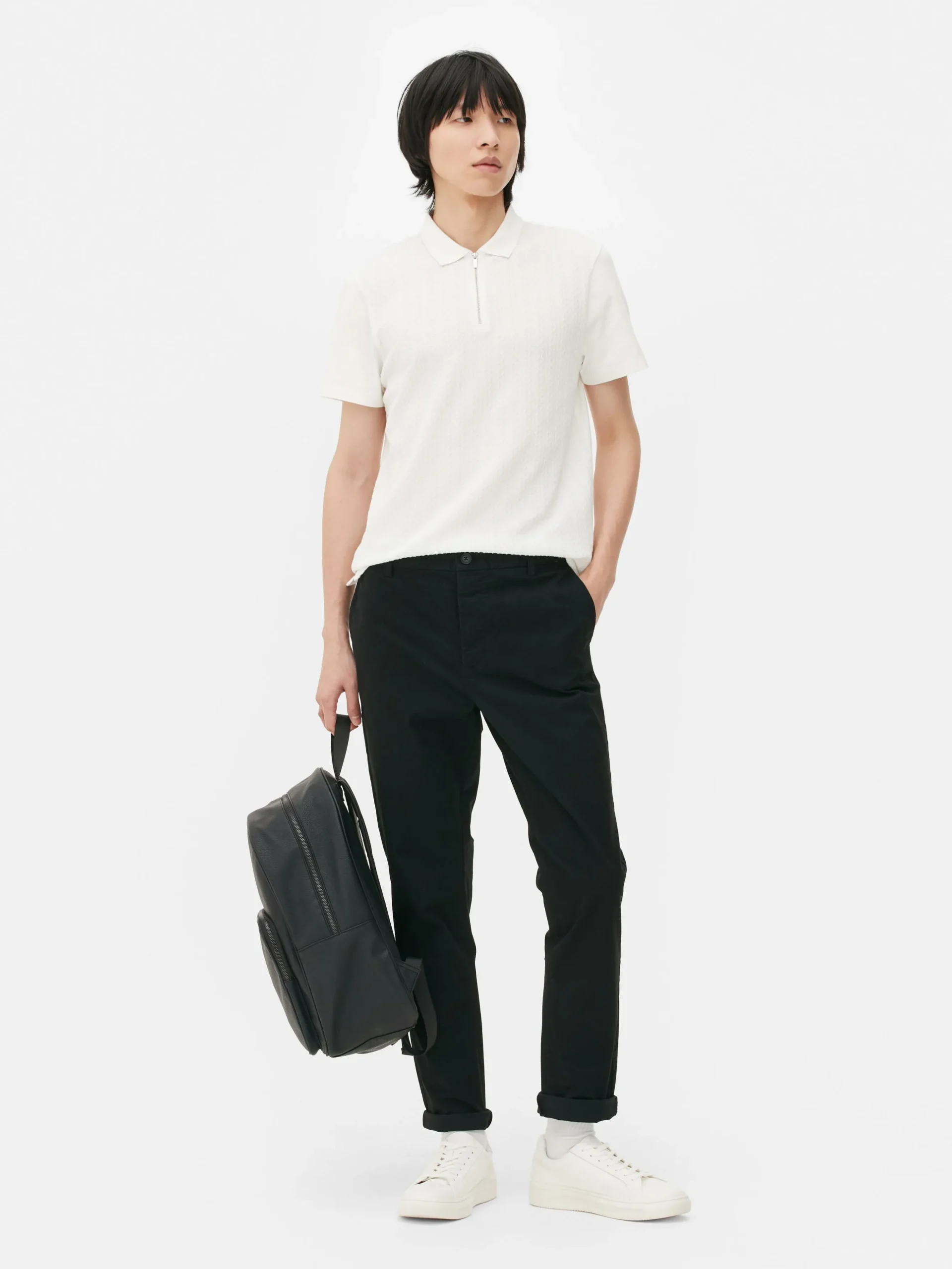 Pantalón Chino Elástico De Corte Entallado
