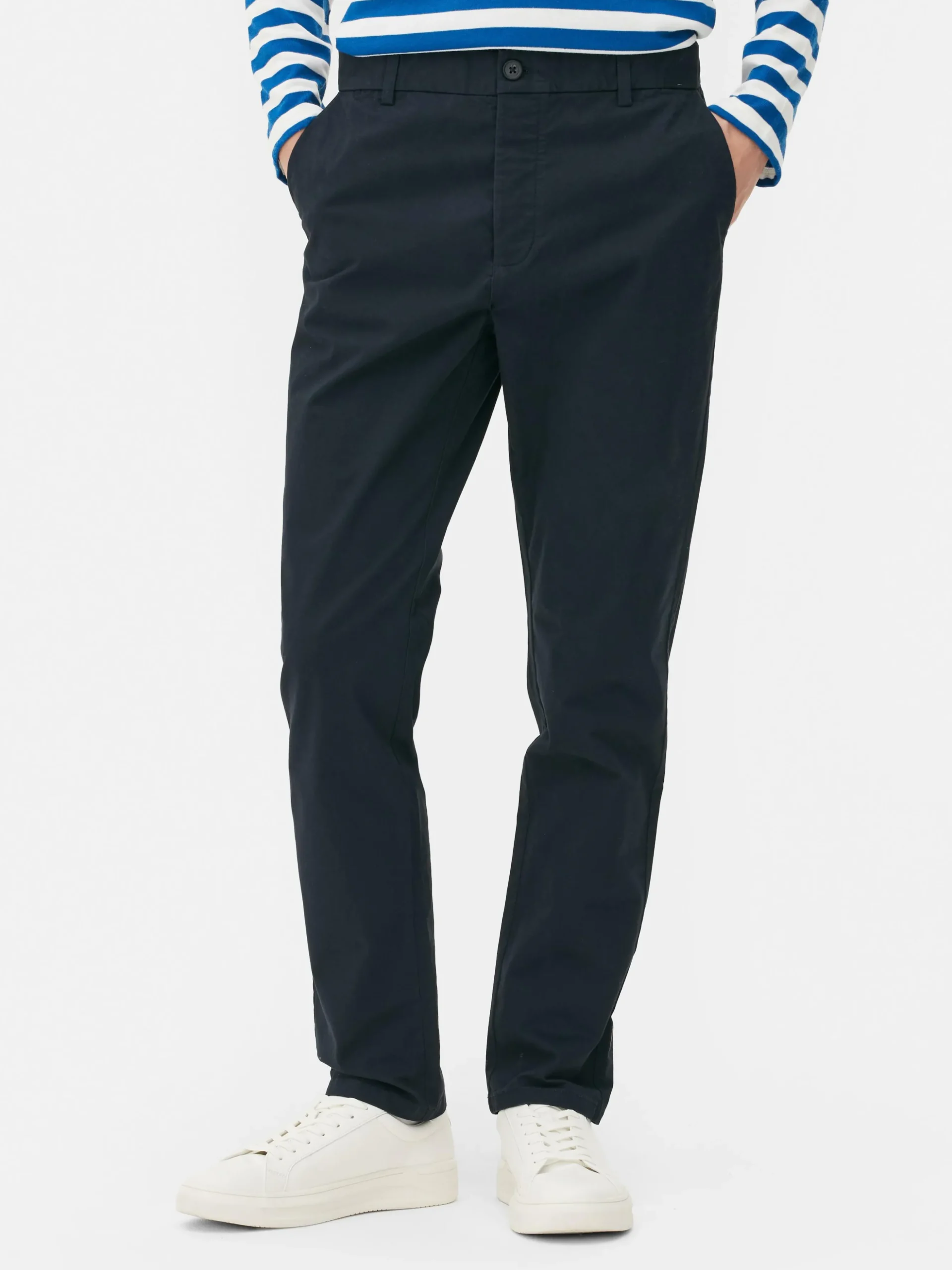 Pantalón Chino Elástico De Corte Entallado