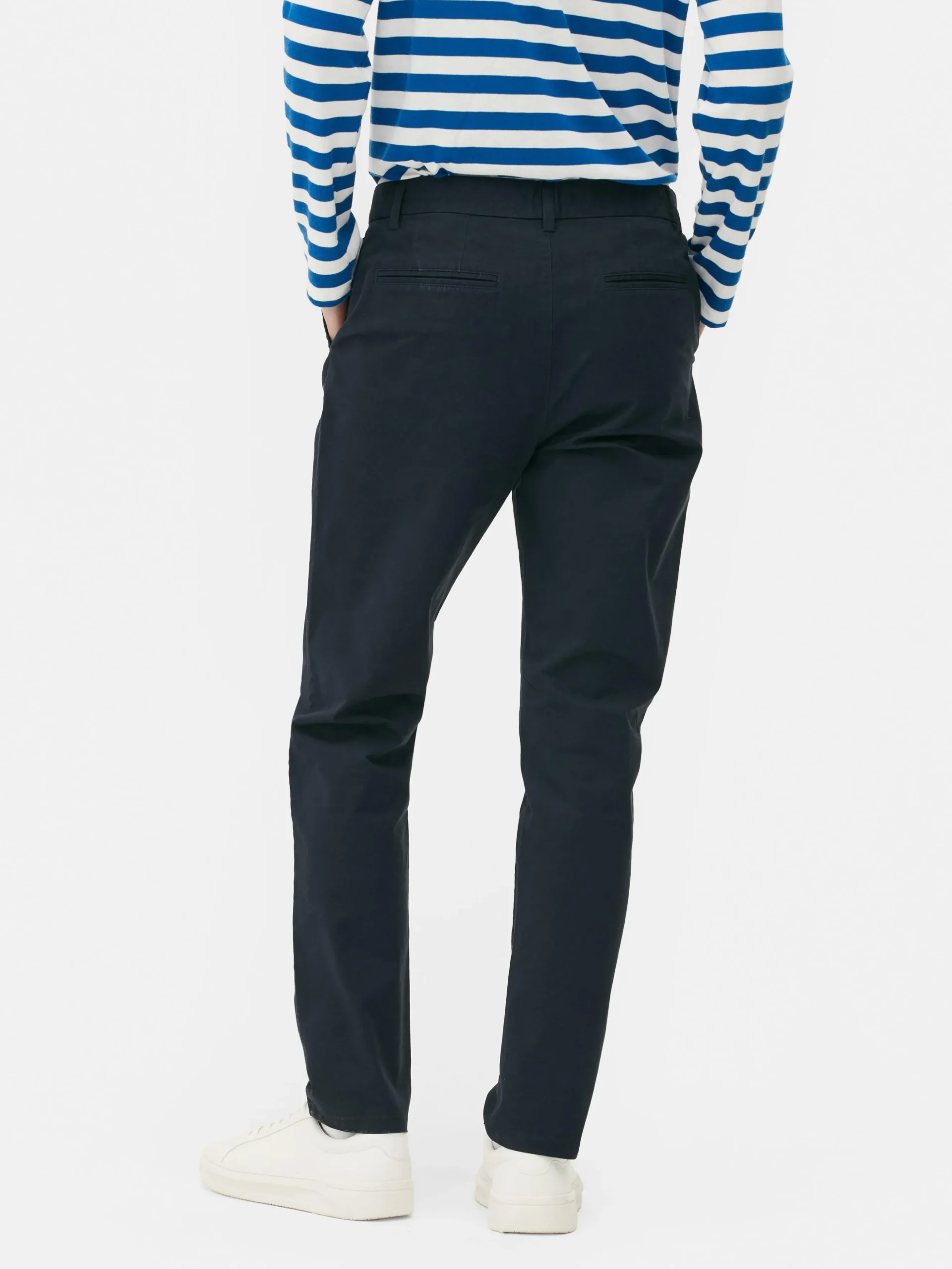 Pantalón Chino Elástico De Corte Entallado