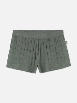 Pantalón Corto De Pijama Plisado Extrasuave