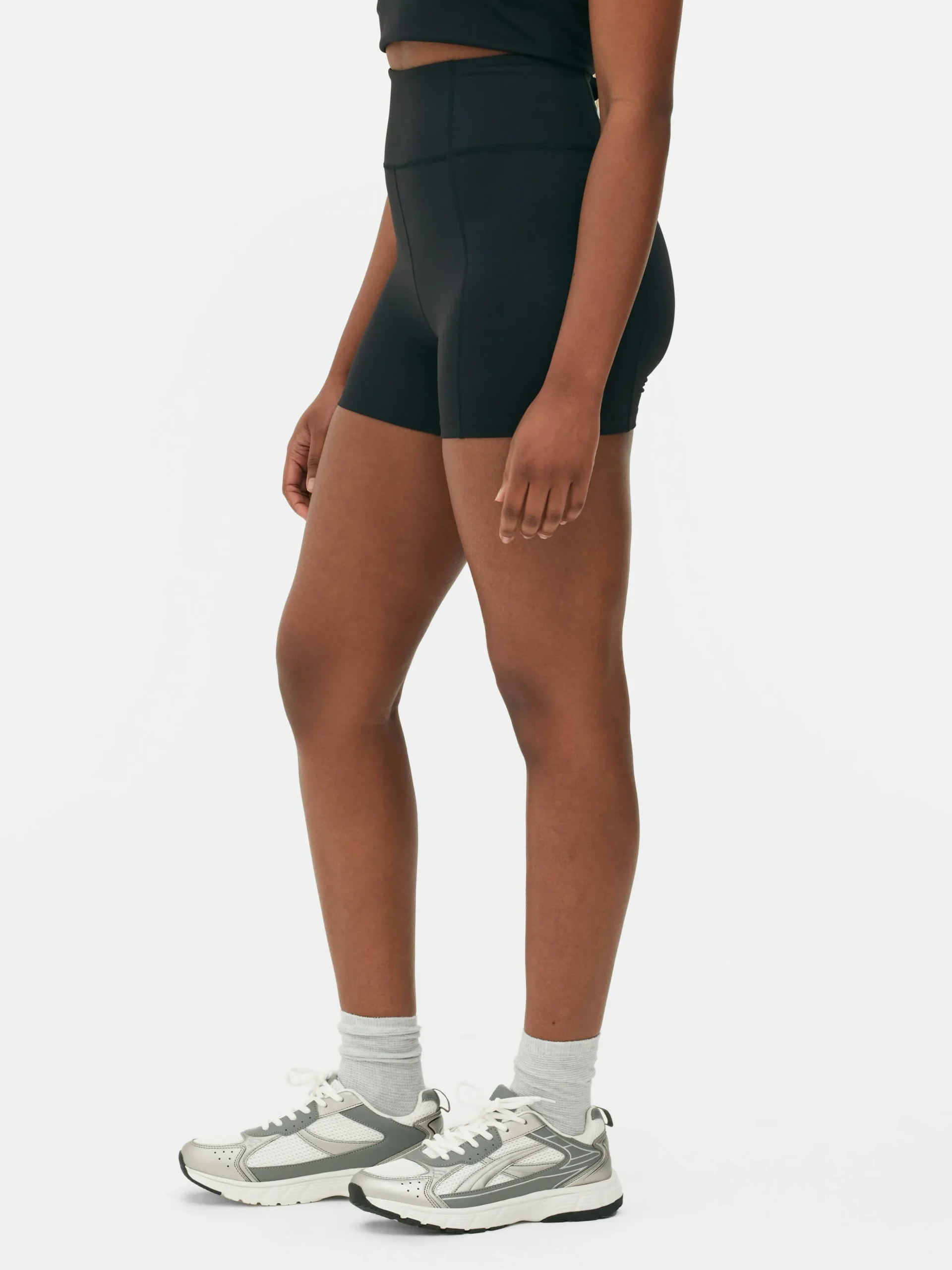 Pantalón Corto De Yoga Suave De Talle Alto