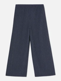 Pantalón Fruncido Con Cordón De Ajuste