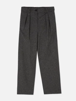 Pantalón Jaspeado De Pernera Ancha De The Edit