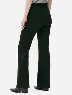 Pantalones Acampanados De Punto Roma