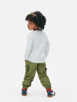 Pantalones Cargo Con Cordón De Ajuste