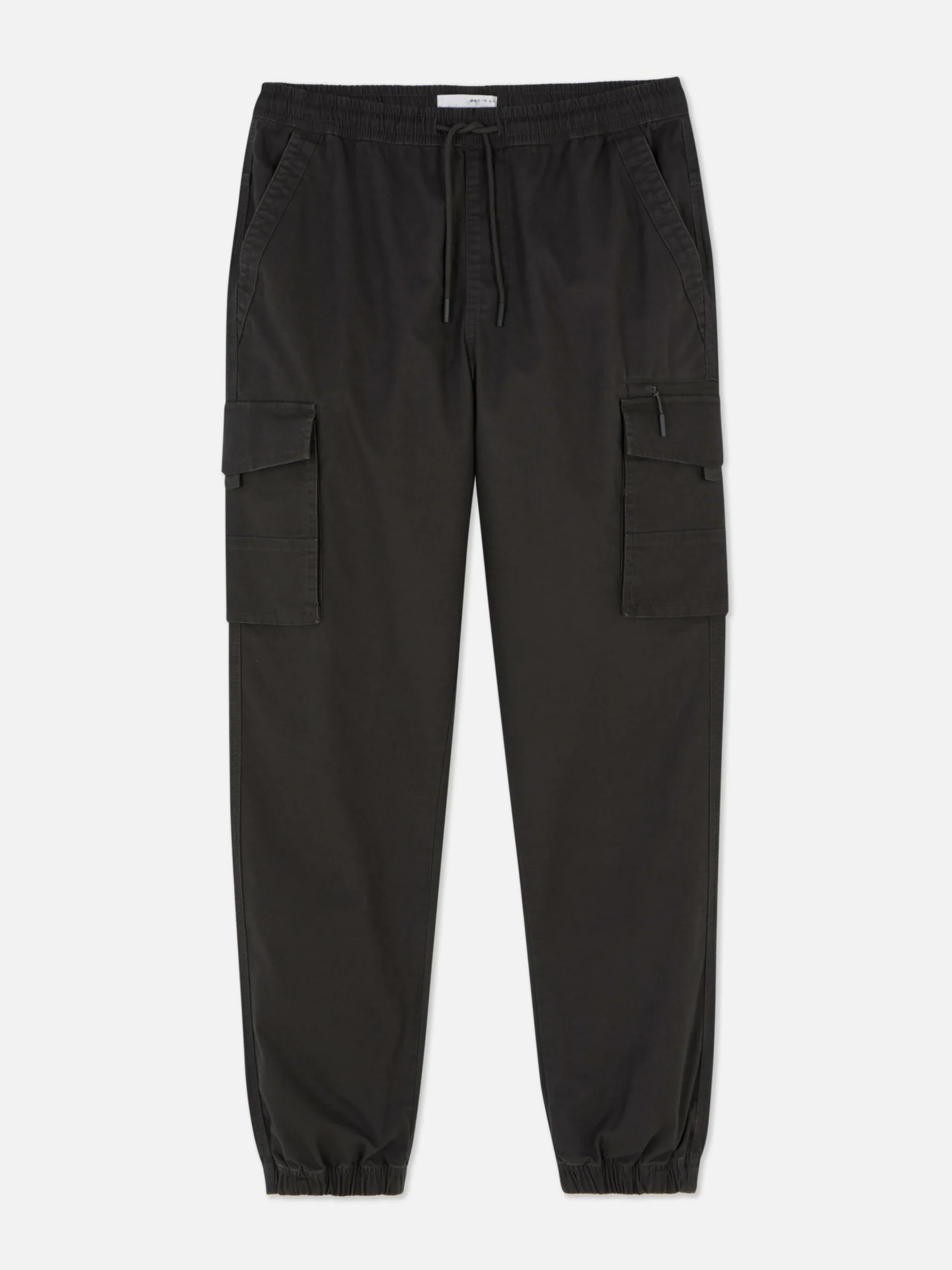 Pantalones Cargo Holgados Con Bajos Elásticos