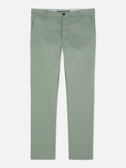 Pantalones Chinos De Corte Entallado Elásticos