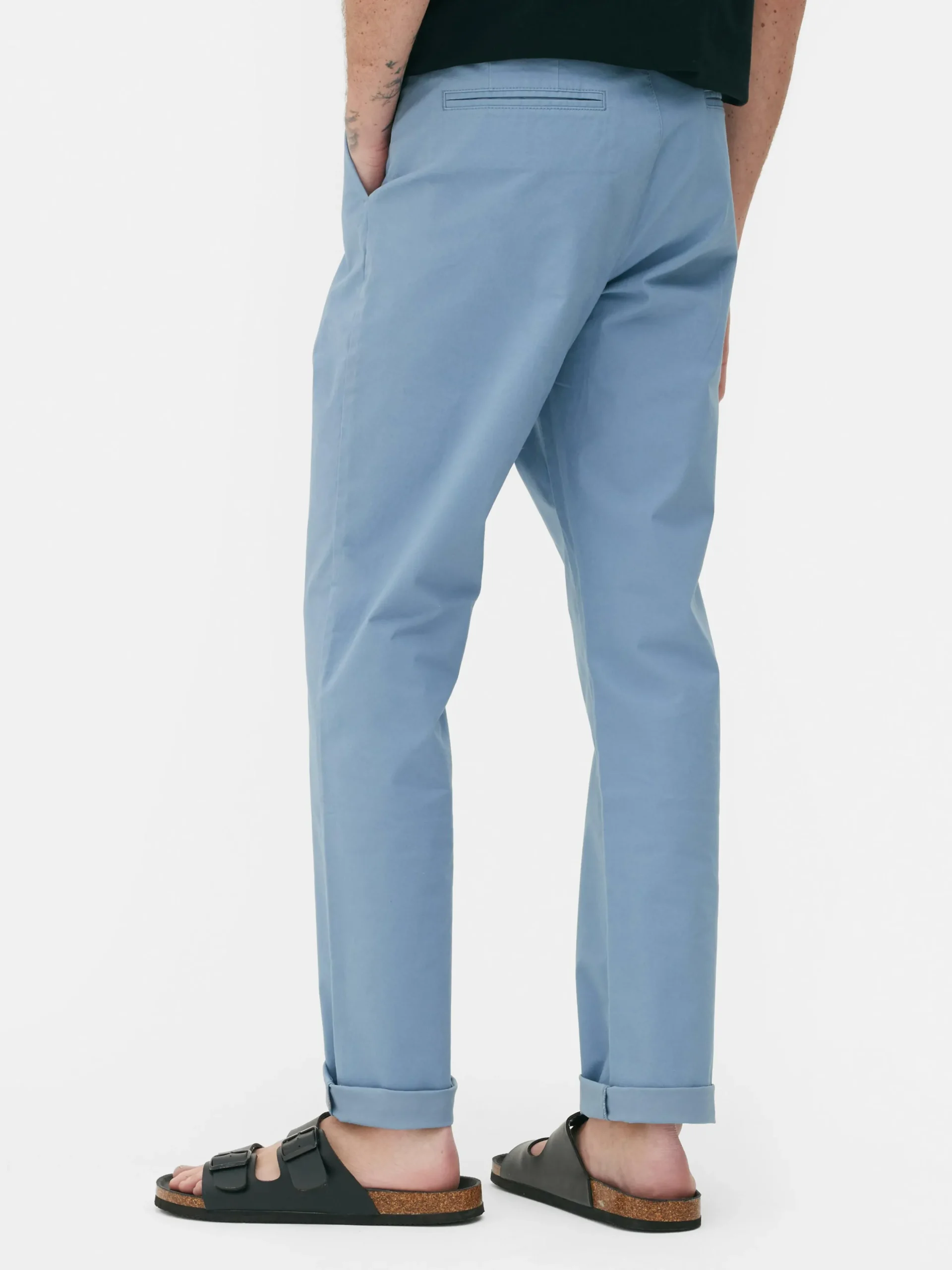 Pantalones Chinos De Corte Entallado Elásticos