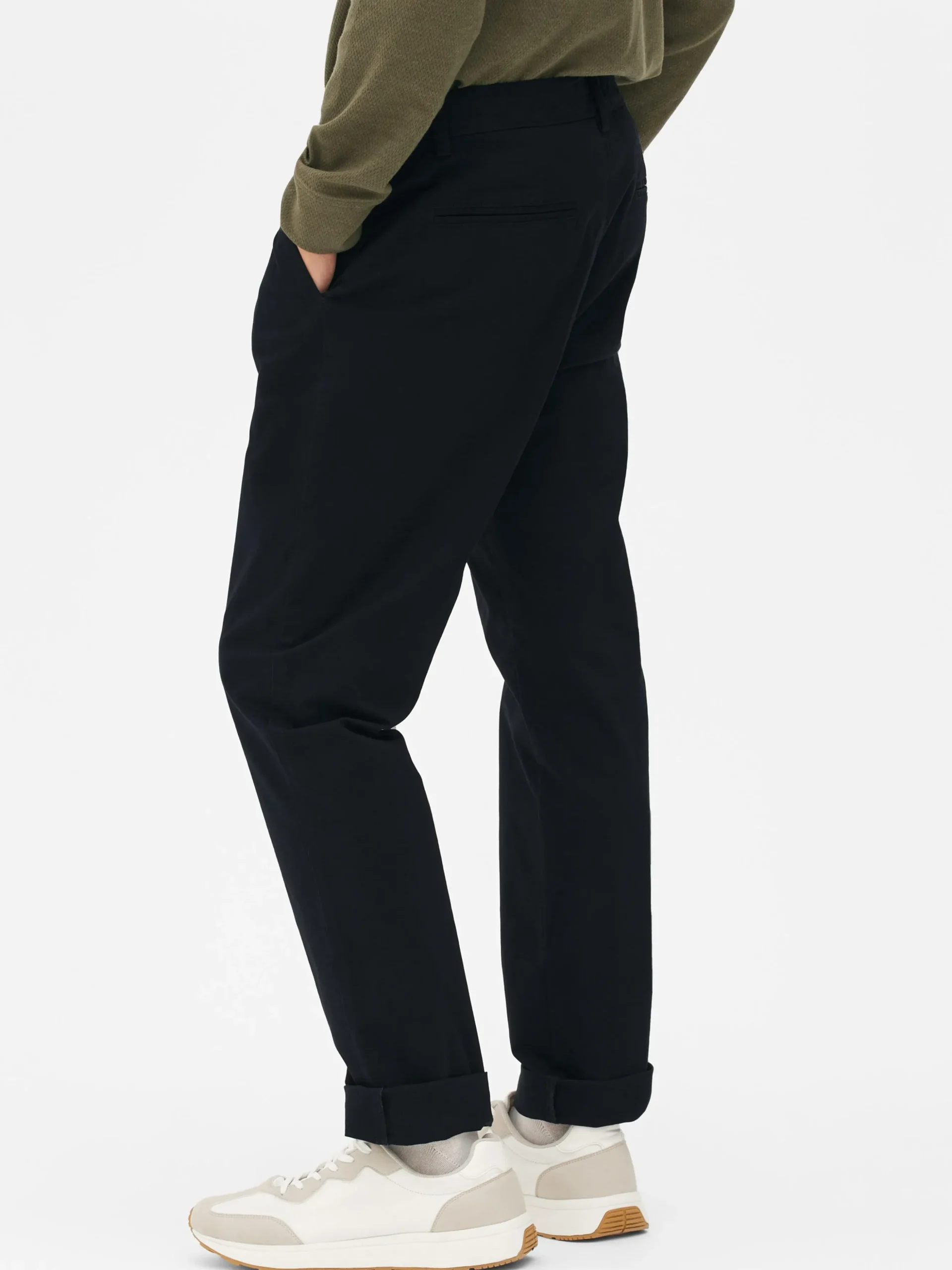 Pantalones Chinos De Corte Entallado