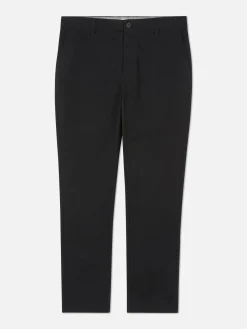 Pantalones Chinos Elásticos De Corte Entallado