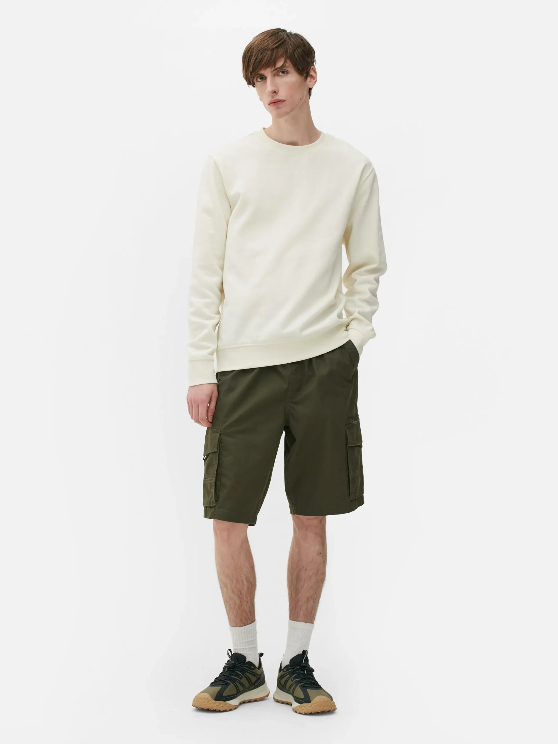Pantalones Cortos Cargo Con Cordón De Ajuste