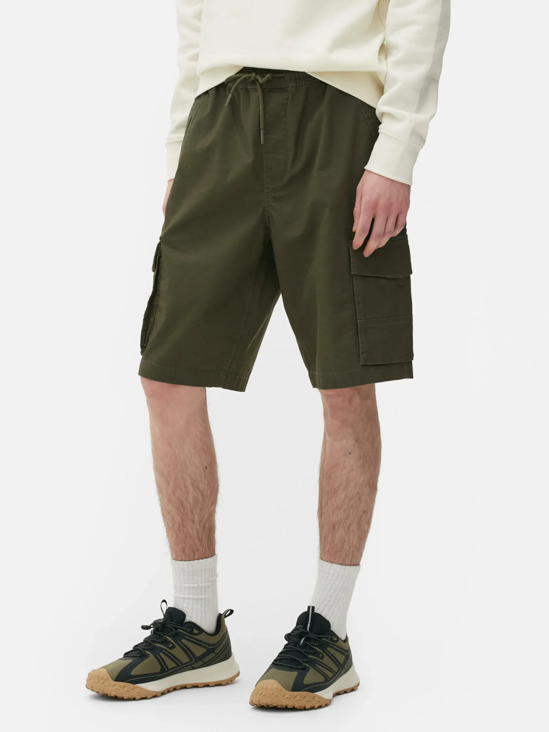 Pantalones Cortos Cargo Con Cordón De Ajuste