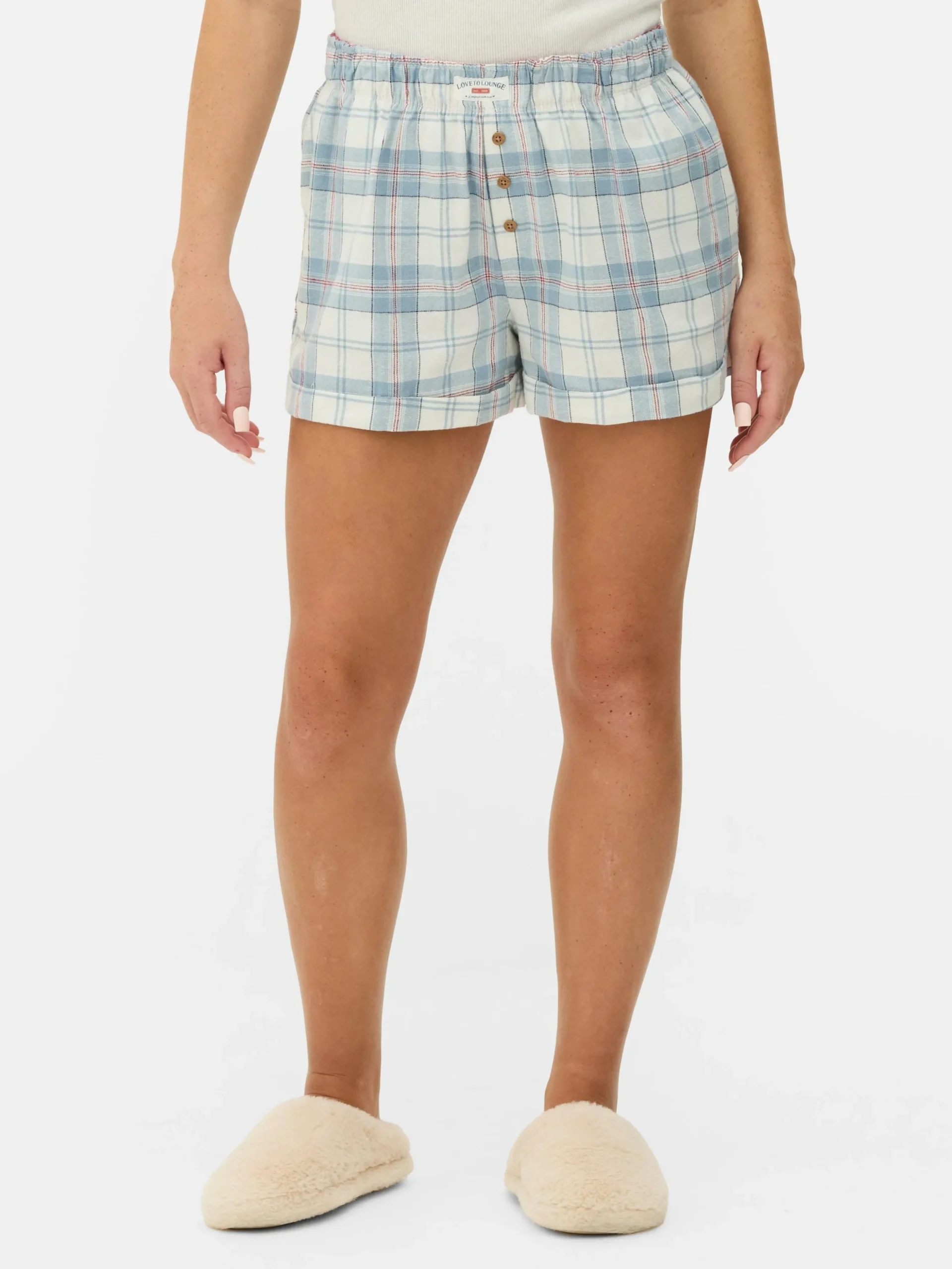 Pantalones Cortos De Pijama De Franela