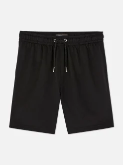 Pantalones Cortos De Punto Con Cordón De Ajuste