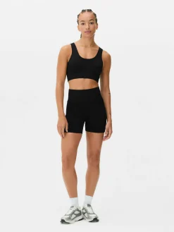 Pantalones Cortos De Talle Alto Sin Costuras