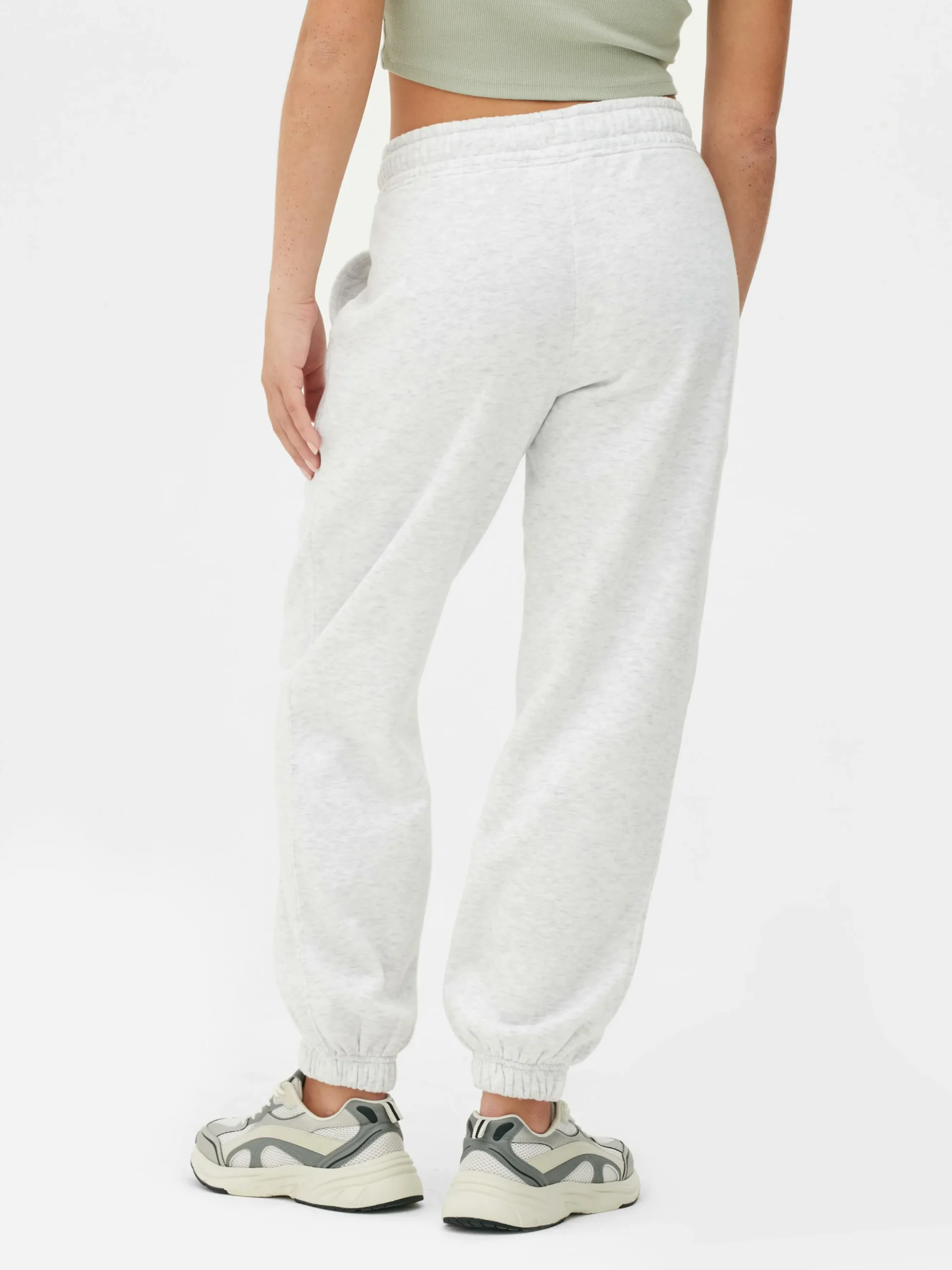Pantalones De Chándal De Corte Recto Con Cordón De Ajuste