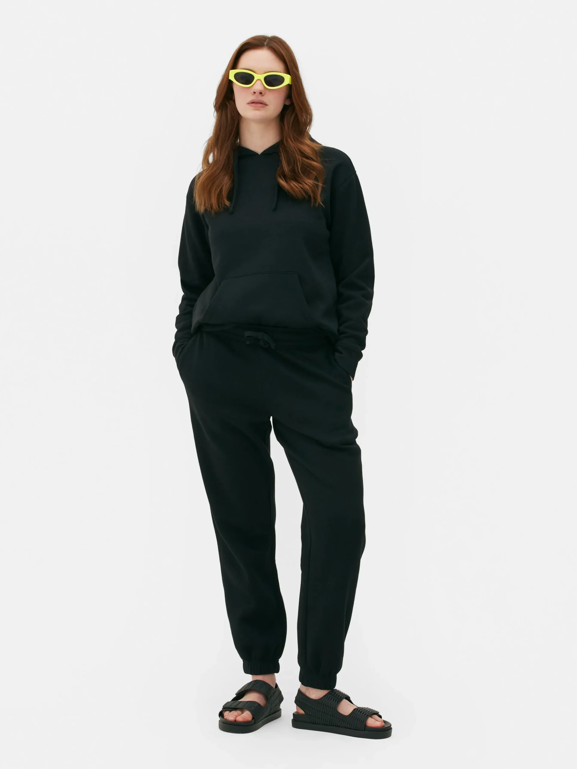 Pantalones De Chándal De Corte Recto Con Cordón De Ajuste