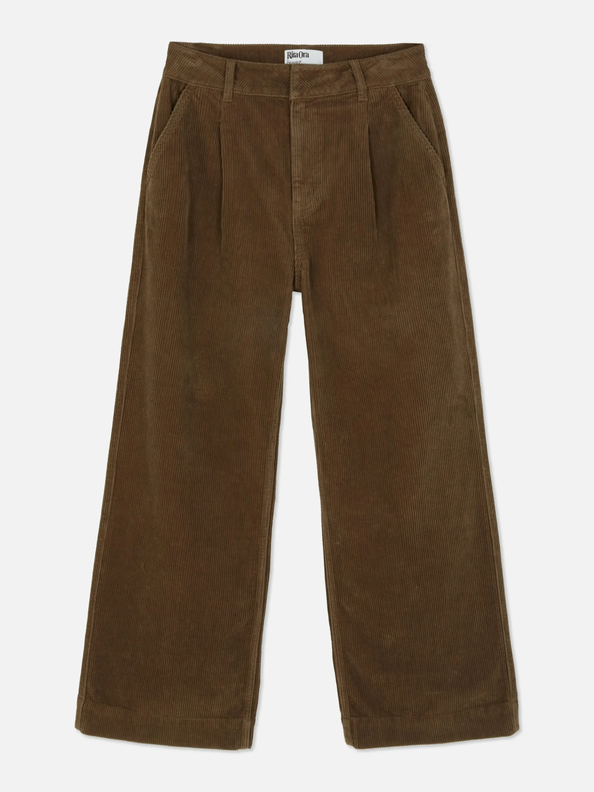 Pantalones De Pernera Ancha De Pana De Rita Ora