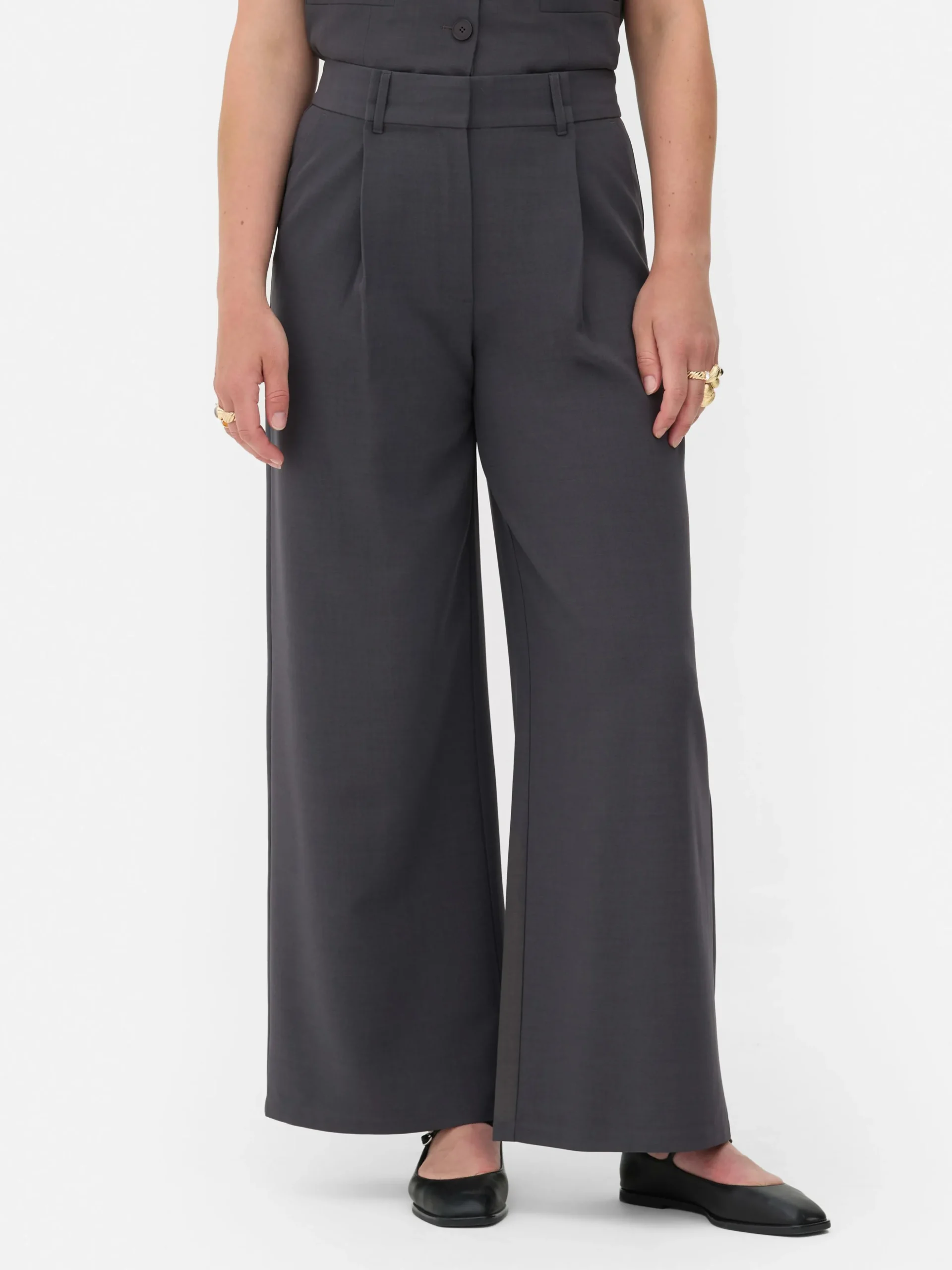 Pantalones Holgados De Talle Alto De Rita Ora