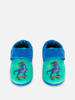 Pantuflas Con Suela Cupsole Y Bordado De Dinosaurio