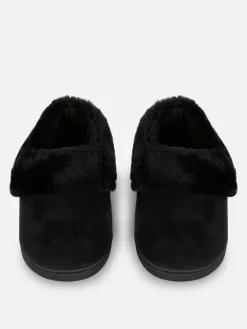 Pantuflas Estilo Mocasín Con Forro De Pelo Sintético