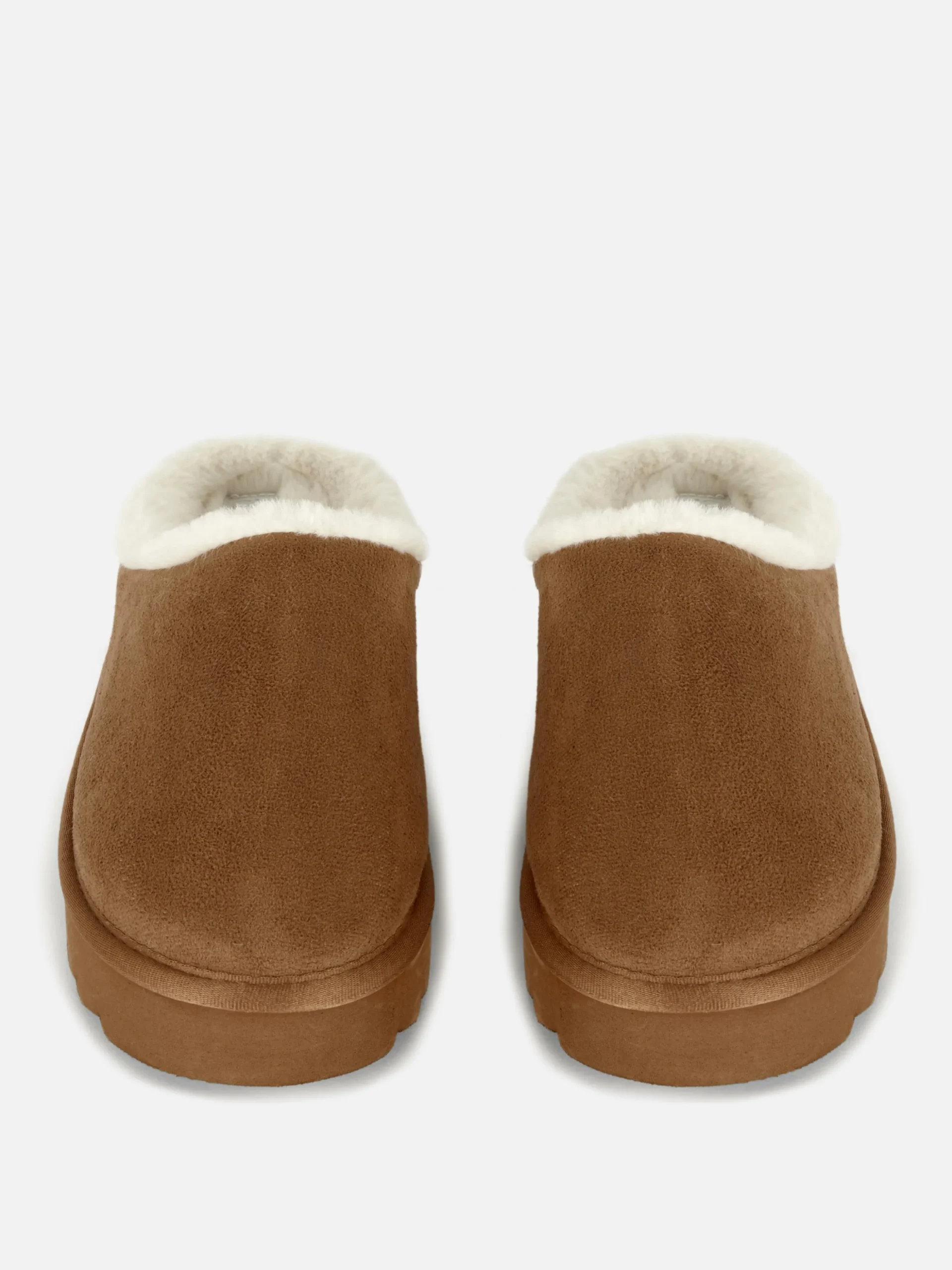 Pantuflas Tipo Chinela Forradas De Pelo Sintético