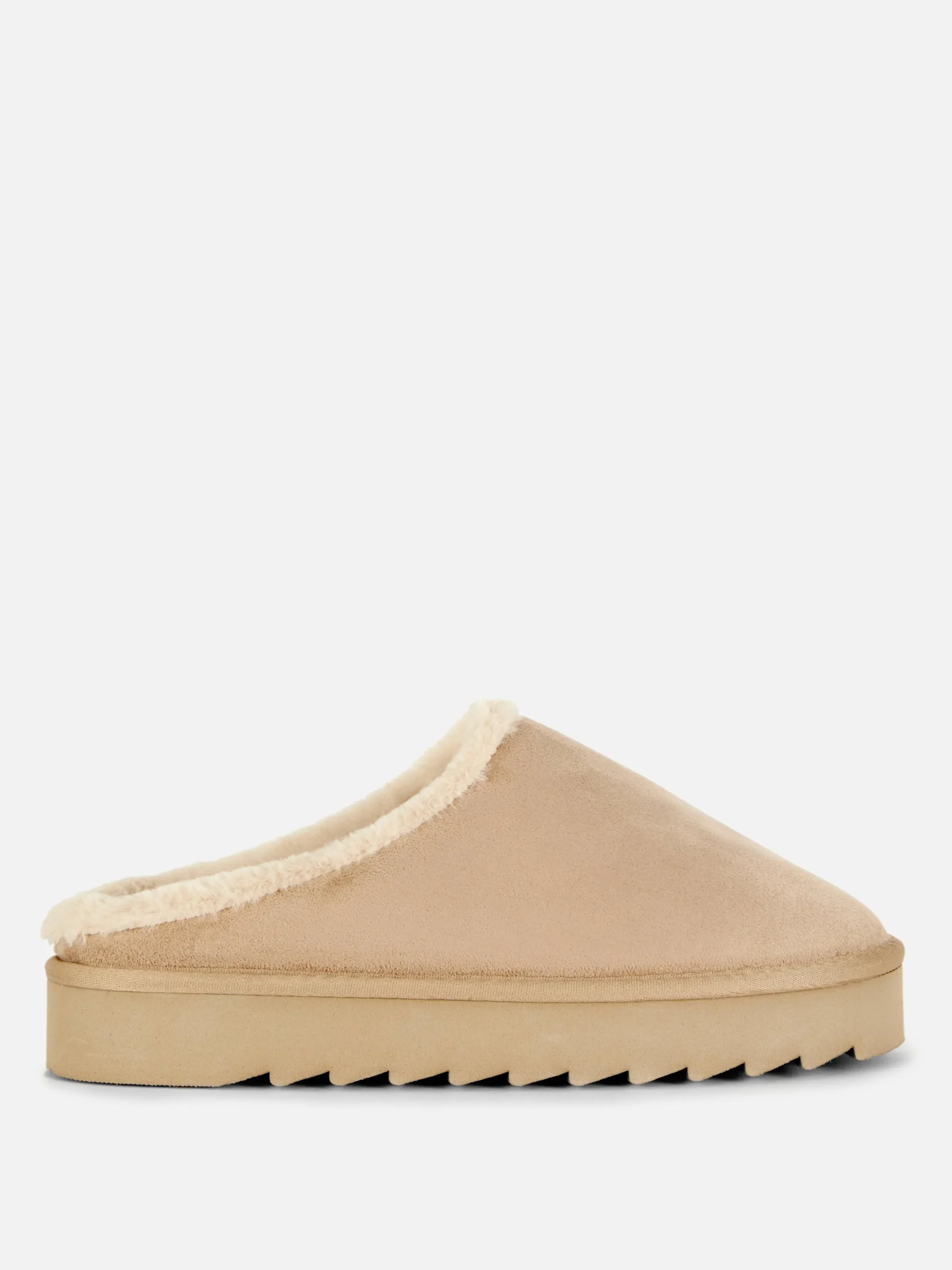 Pantuflas Tipo Chinela Forradas De Pelo Sintético