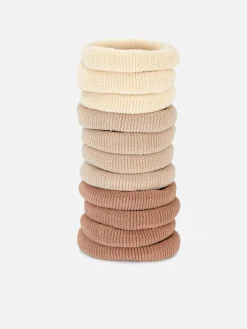 Paquete De 20 Goma Acanaladas Para El Cabello
