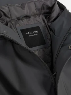 Parka Con Capucha Y Revestimiento De Goma
