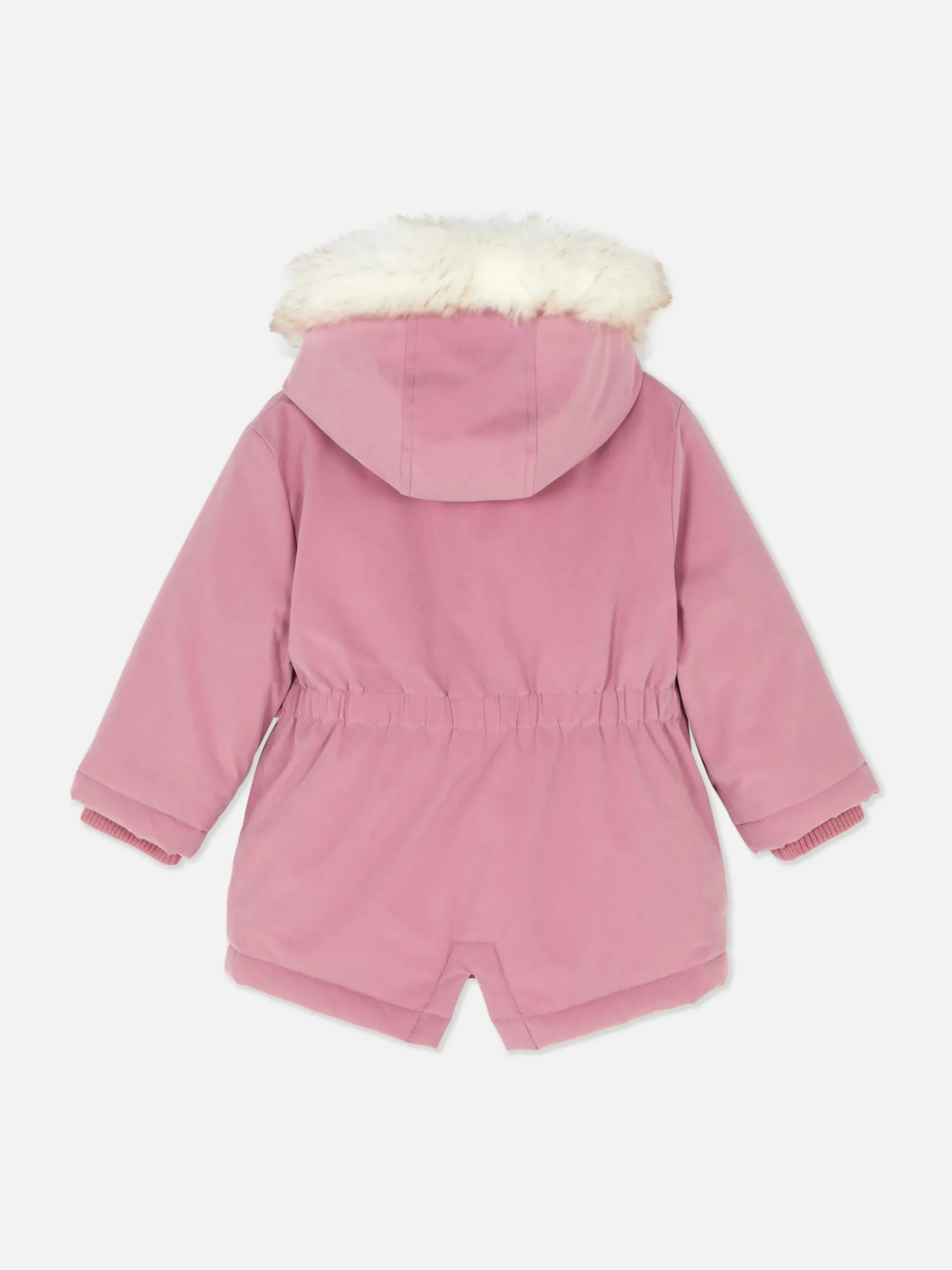 Parka Con Detalles De Pelo Sintético