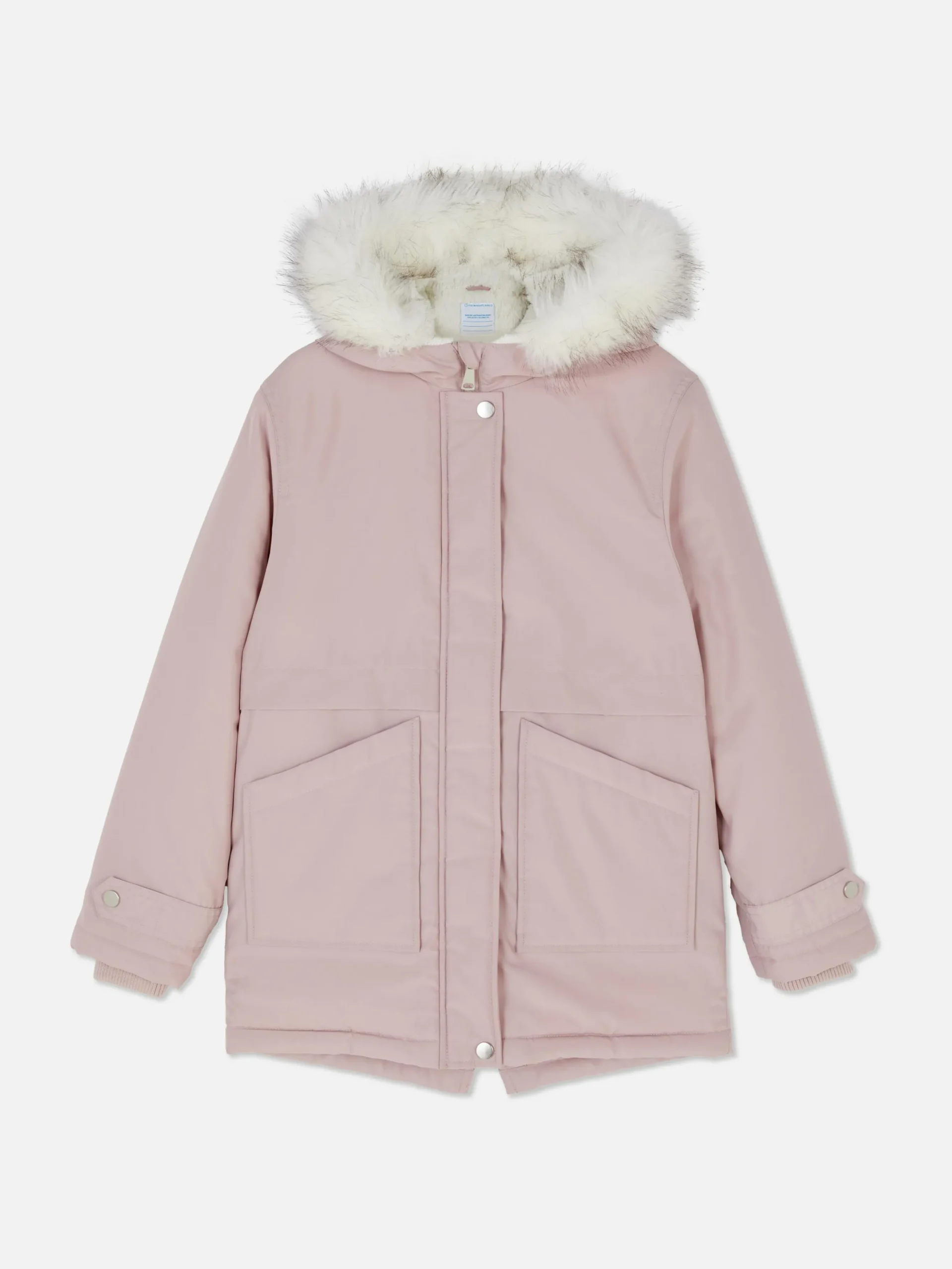 Parka De Pelo Sintético Con Capucha