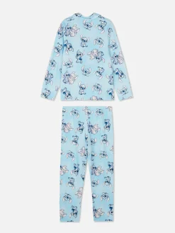 Pijama Con Camisa De Manga Larga De Stitch Y Ángel