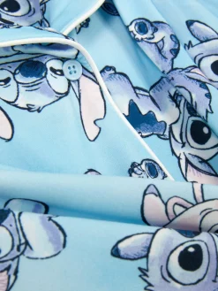 Pijama Con Camisa De Manga Larga De Stitch Y Ángel
