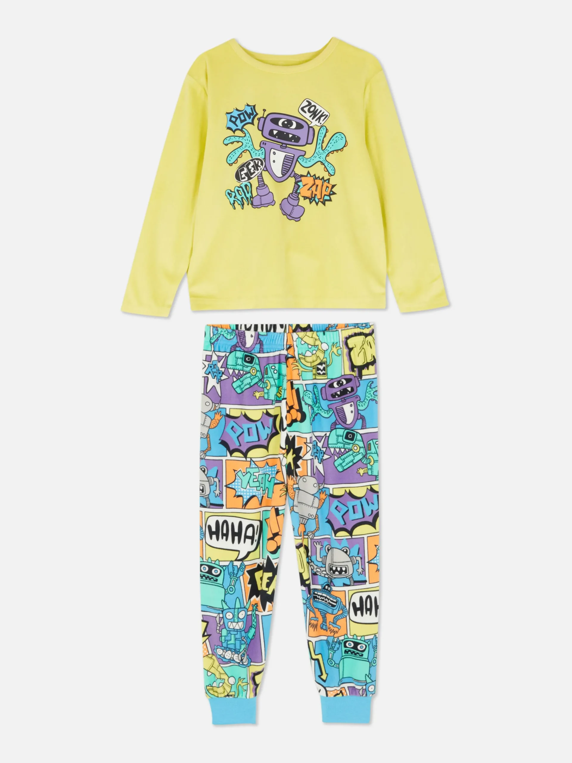 Pijama Con Estampado De Robots