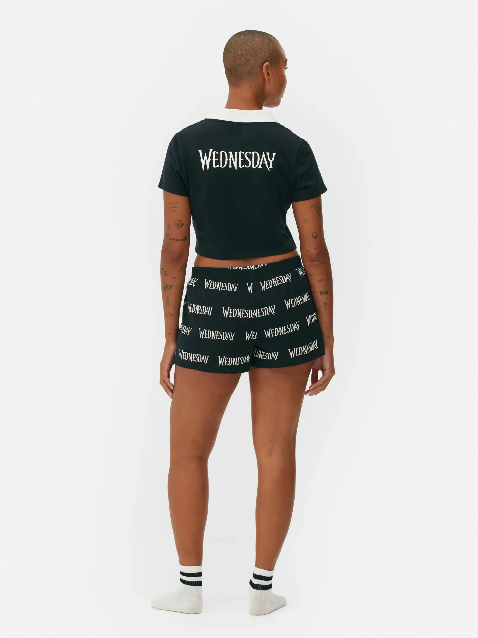 Pijama Corto De Miércoles Addams