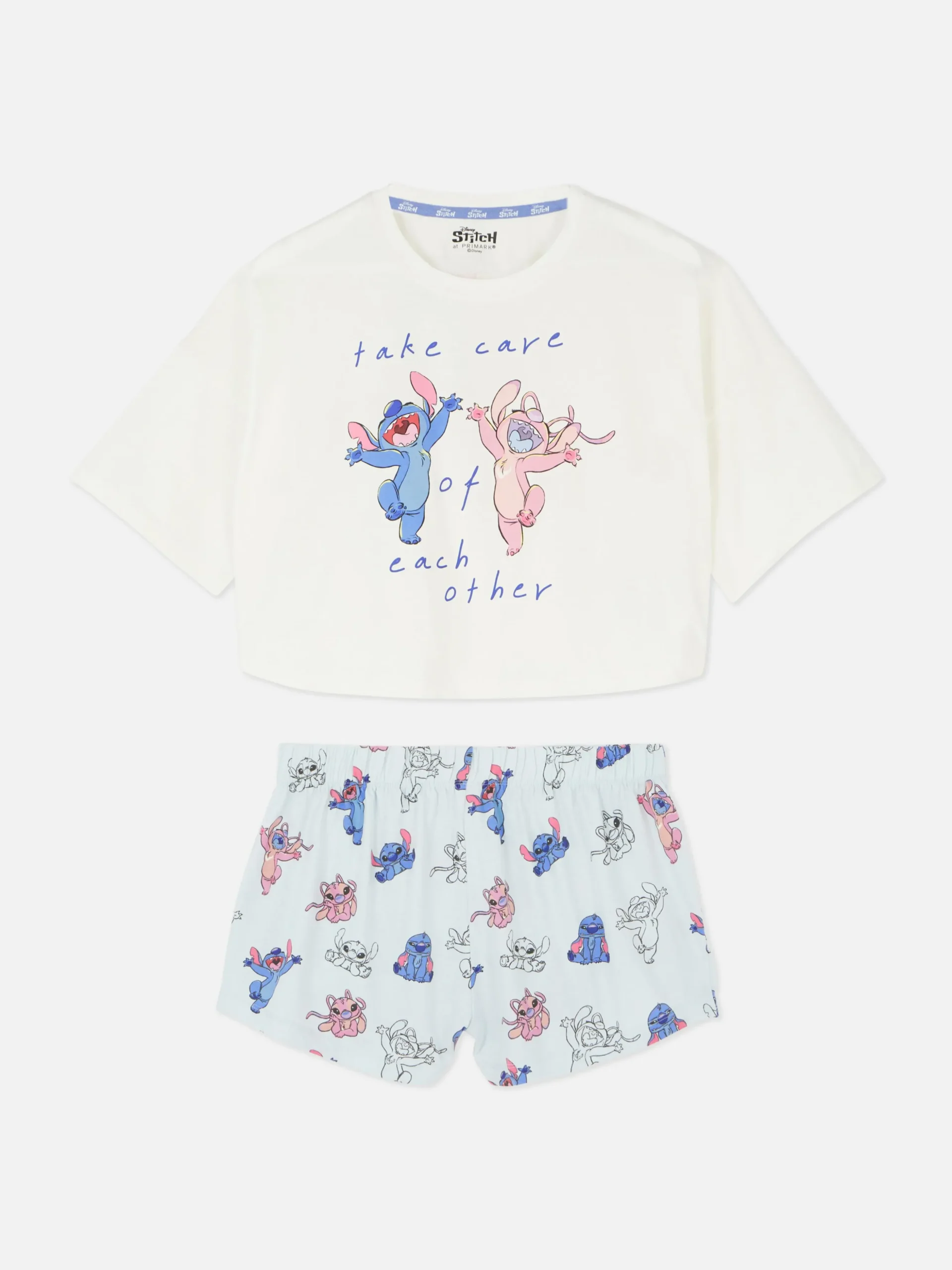 Pijama Corto De Stitch Y Ángel De Disney