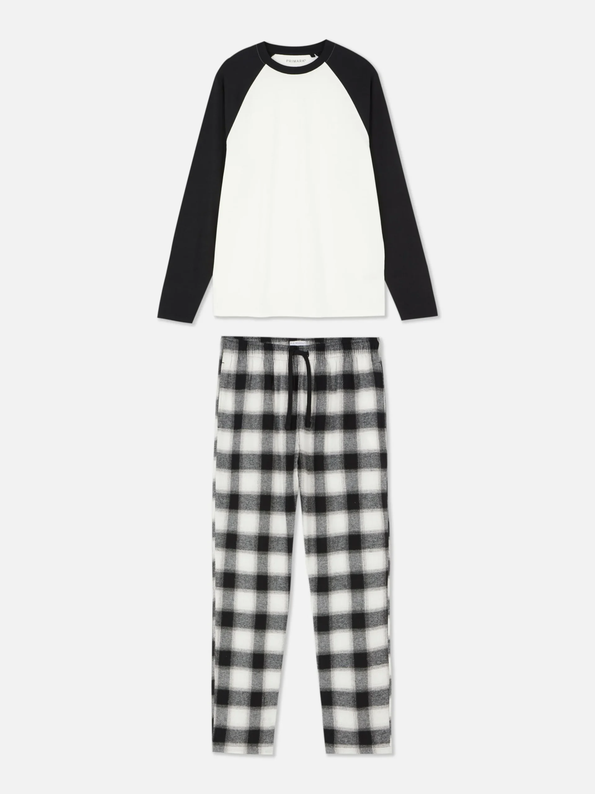 Pijama De Algodón Cepillado A Cuadros