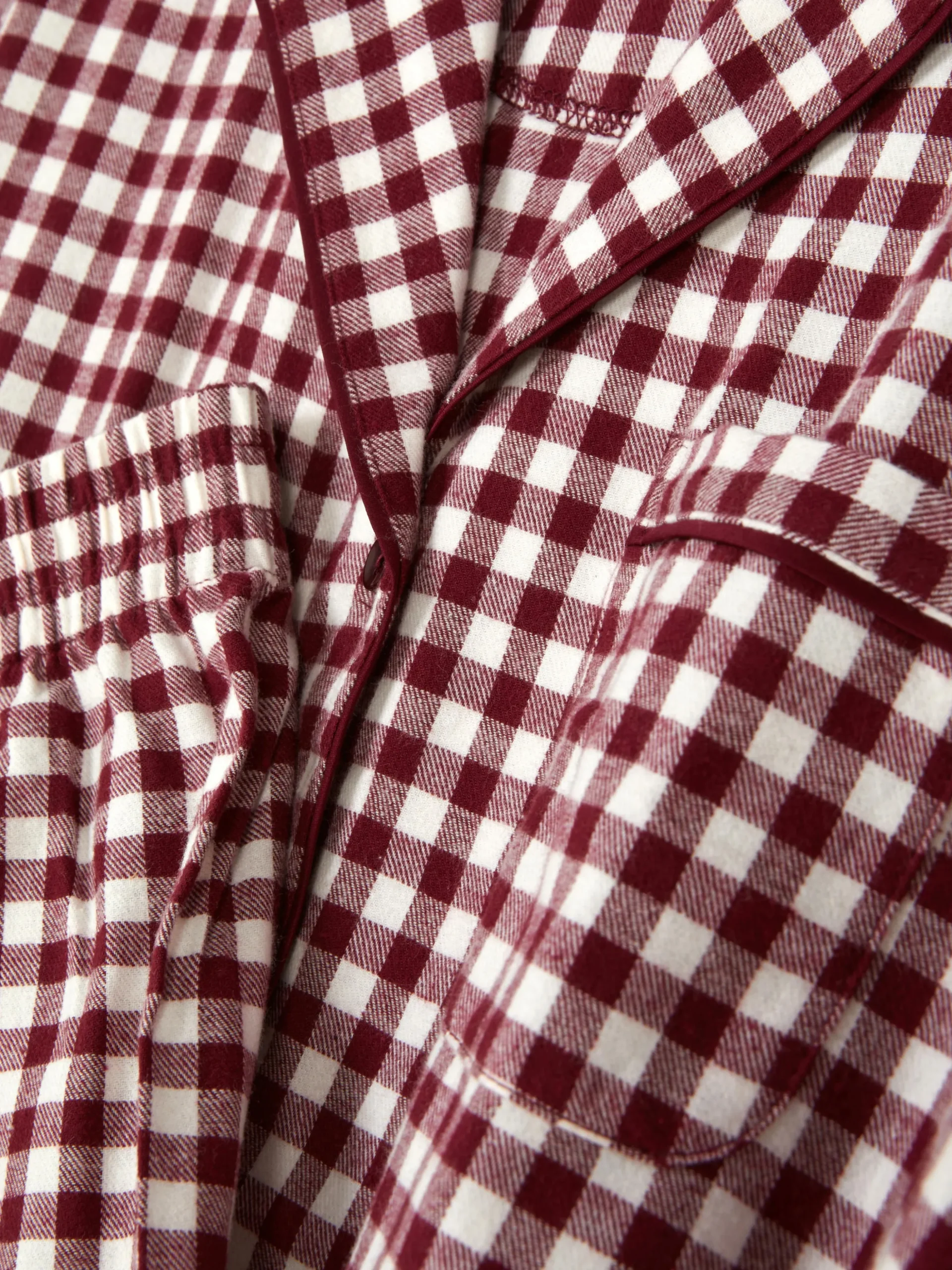 Pijama De Manga Larga De Franela