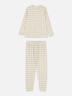 Pijama De Manga Larga De Microfelpa