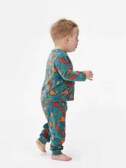 Pijama De Velvetón Con Estampado Gráfico