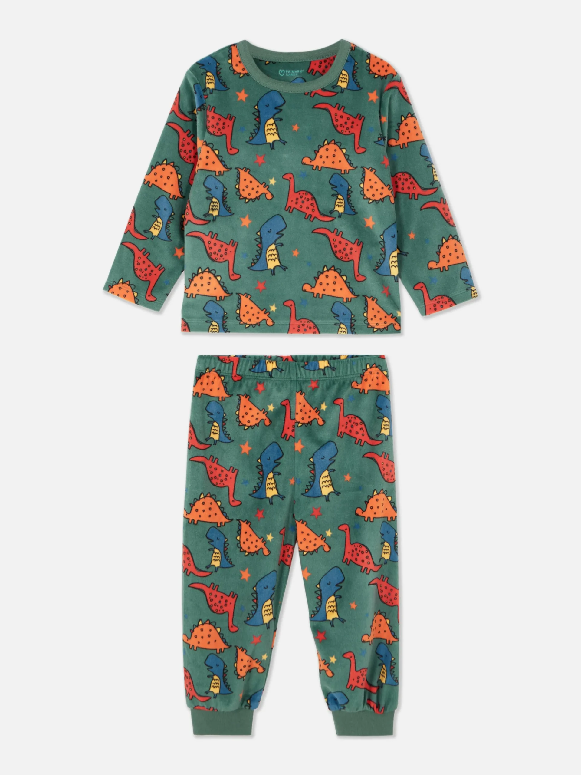 Pijama De Velvetón Con Estampado Gráfico
