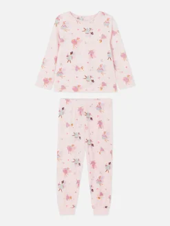 Pijama Largo De Velvetón Con Hadas