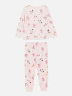 Pijama Largo De Velvetón Con Hadas