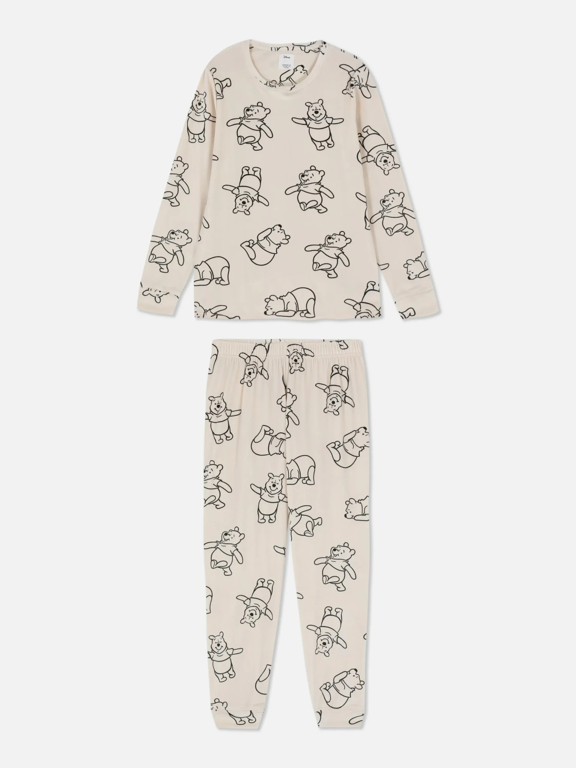 Pijama Polar De Manga Larga Con Personajes De Disney