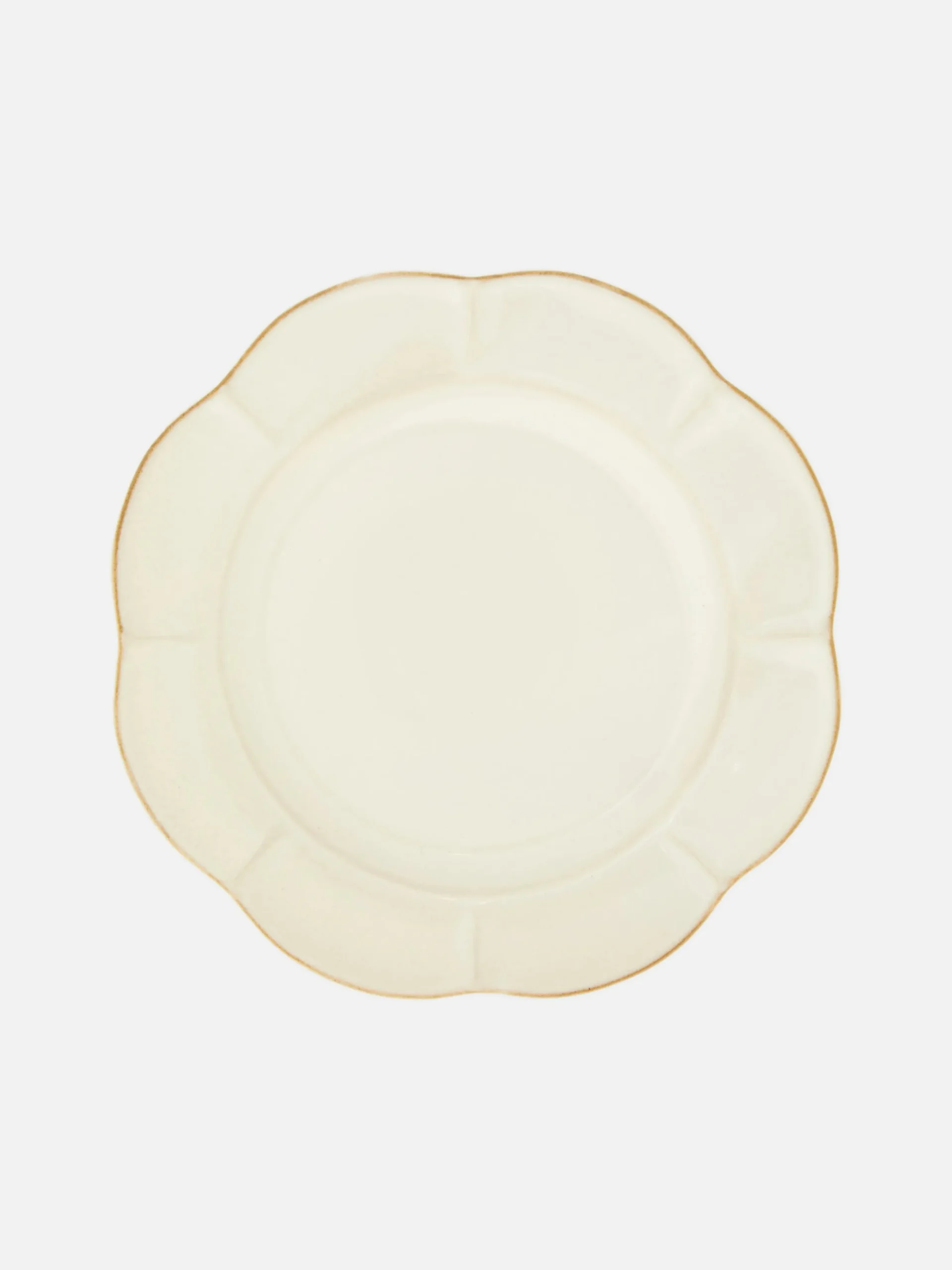 Plato Llano Con Decoración De Pétalos