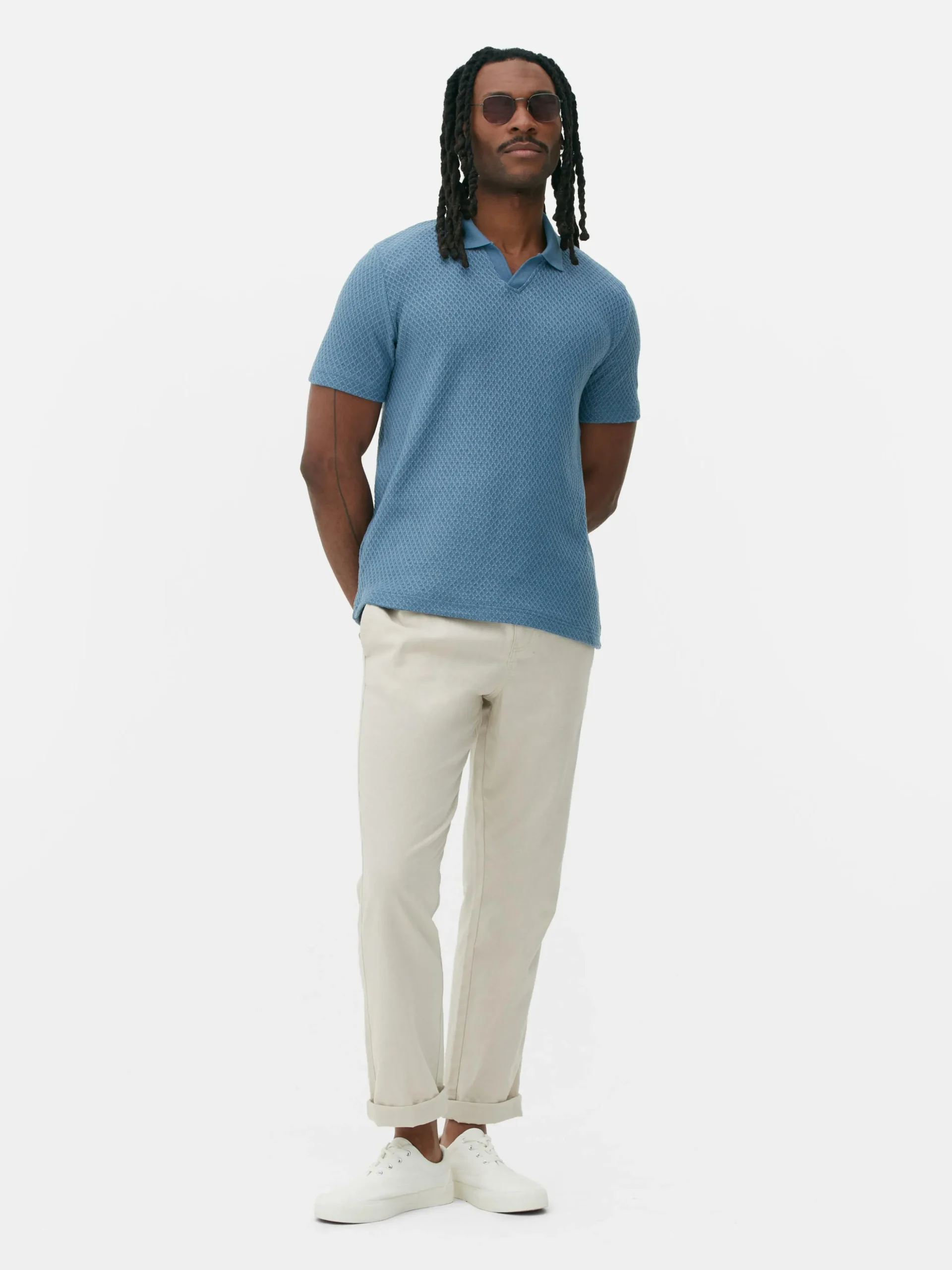 Polo De Punto Con Textura De Kem